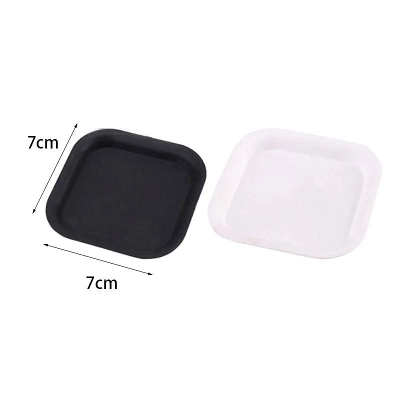 5pcs 7cm Mini Square Plastic Plant Flower Pot Trays Home Garden Office Decor Planter Pots Chassis Tray Succulent Plants Pot flower pot plant pot