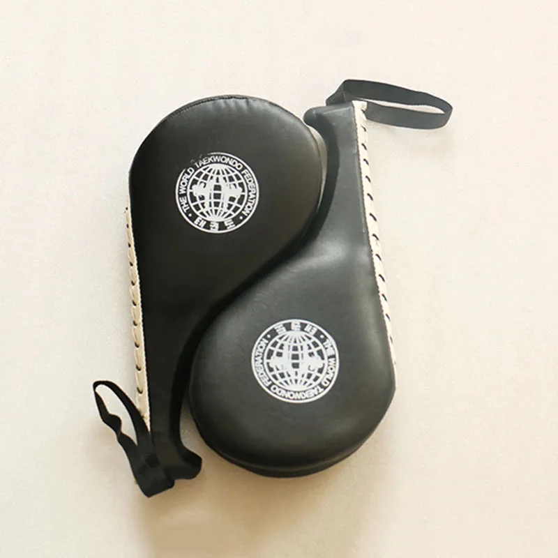Taekwondo Double Kick Pad Target Tae Kwon Do Karate Kickboxing Training Gloves Portable & Body Building