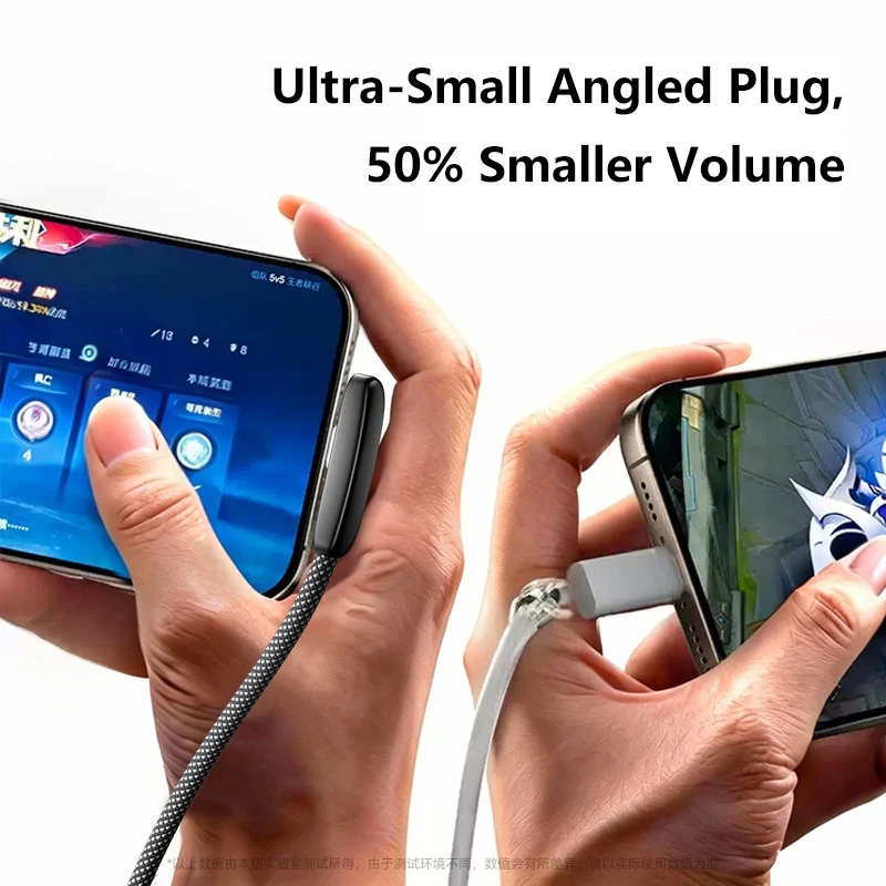 100W 고속 충전 케이블 직각 90도 USB C 타입 C 데이터 케이블 휴대폰 고속 충전 데이터 케이블 (삼성용)