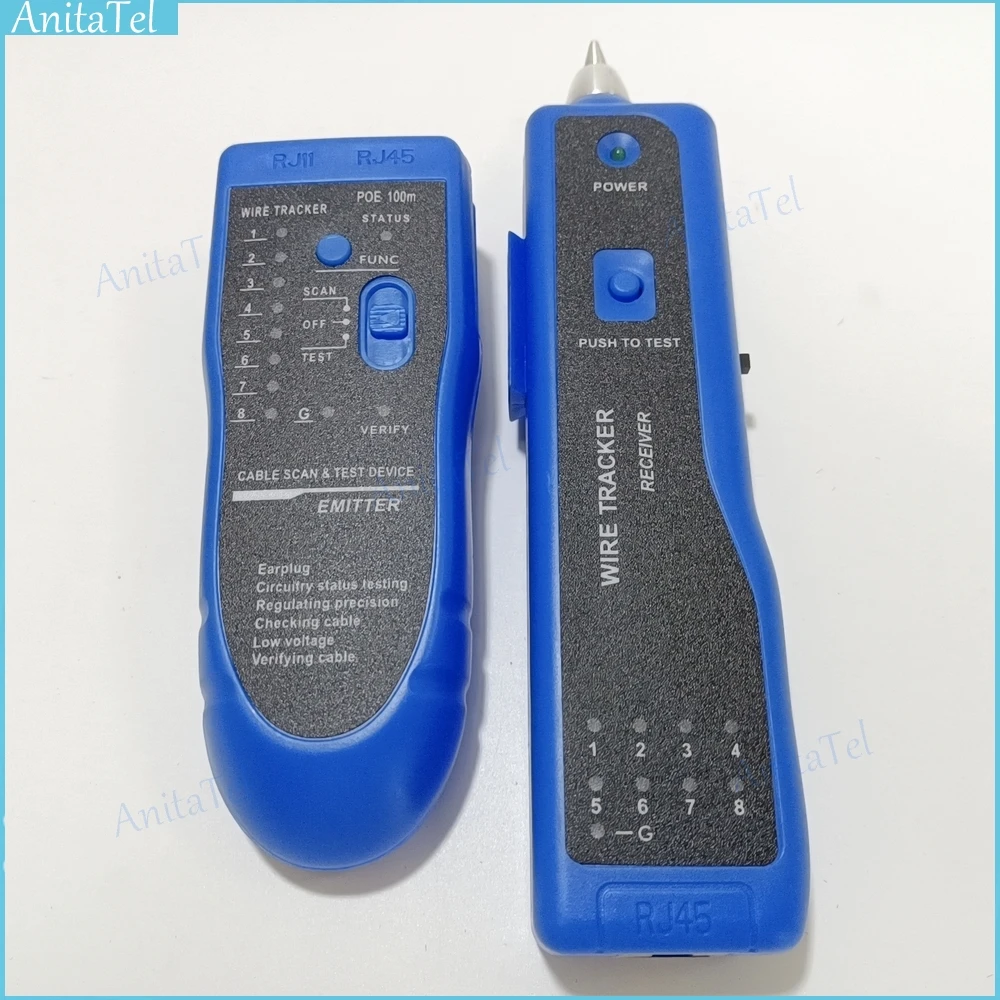Ethernet Lan Network Cable Tester Line Finder Cat5 Cat6 Rj45 Utp Stp Phone Wire Tracker Tracer Toner Detector Spedizione Gratuita