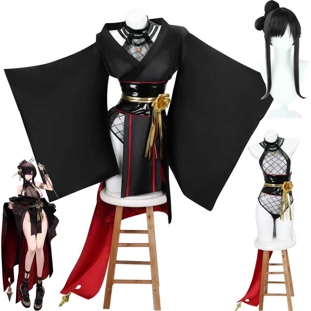 Anime Spy X Family Season 2 Cosplay Costume Ninja Wig New Year Japanese Kimono Dress Woman Sexy Kawaii Carnival Party Suit