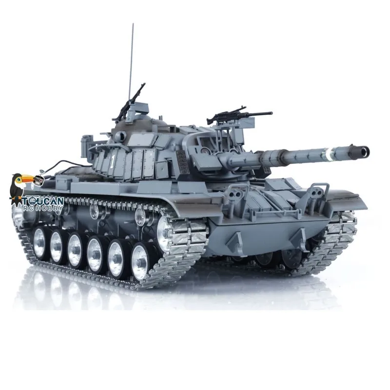 통데 1/16 RC 탱크 M60W 무선 조종 RTR 배틀 탱크 금속 트랙 휠 BB 락 암 기프트 무선 조종 TH23296