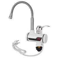 Robinet mitigeur électrique chaud-froid 3000W, robinet à chauffage instantané, Rotation à 360 degrés, chauffage rapide, fournitures numériques de cuisine et de salle de bains 6