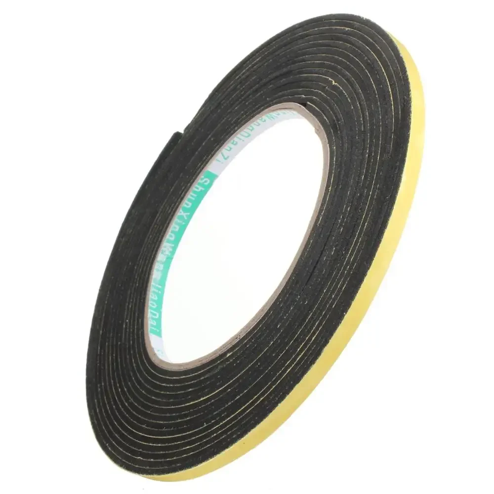 Sealing Strip Rubber Seal Strip Rubber Self Adhesive Sponge Seal Strip Width10-30mm Thick 2-20mm Single Sided Adhesive EVA Black Foam Anti-collision Seal Gasket