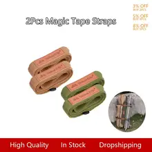 

110CM velcro no adhesive hook loop fastener tape Adjustable Length Tent Canopy Storage Cable Tie Picnic Mat Outdoor Storage Rope