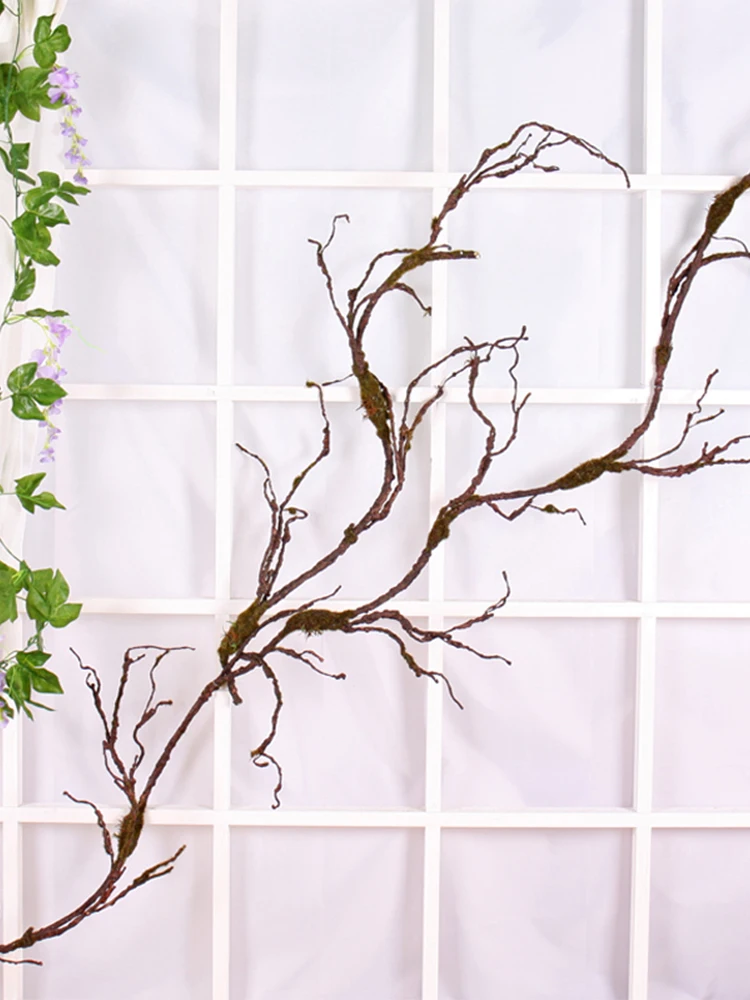 Artificial Plants 250cm Large Realistic Twig Artificial Christmas Tree Branches Fake Plants Wood Rattan Liana For Garden Wall Home Door Decoration