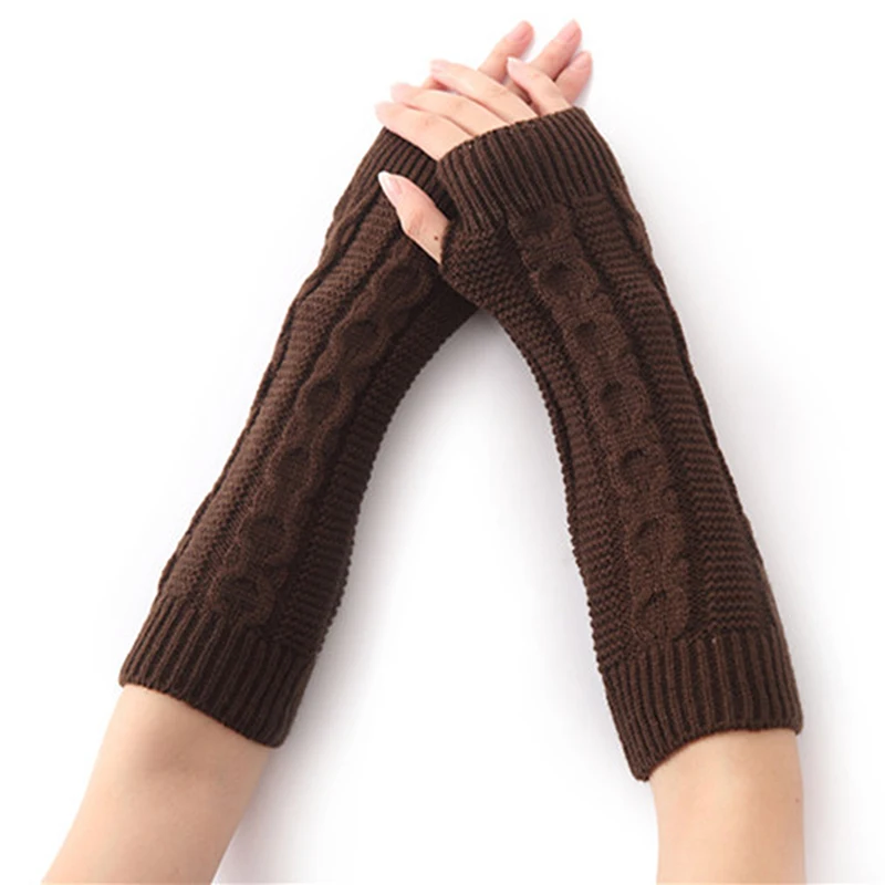 Girls Arm Sleeve Cover Winter Warm Cold-proof Soft Comfort Kids Arm Knitted Sleeves Cover Children's Protective Accessories