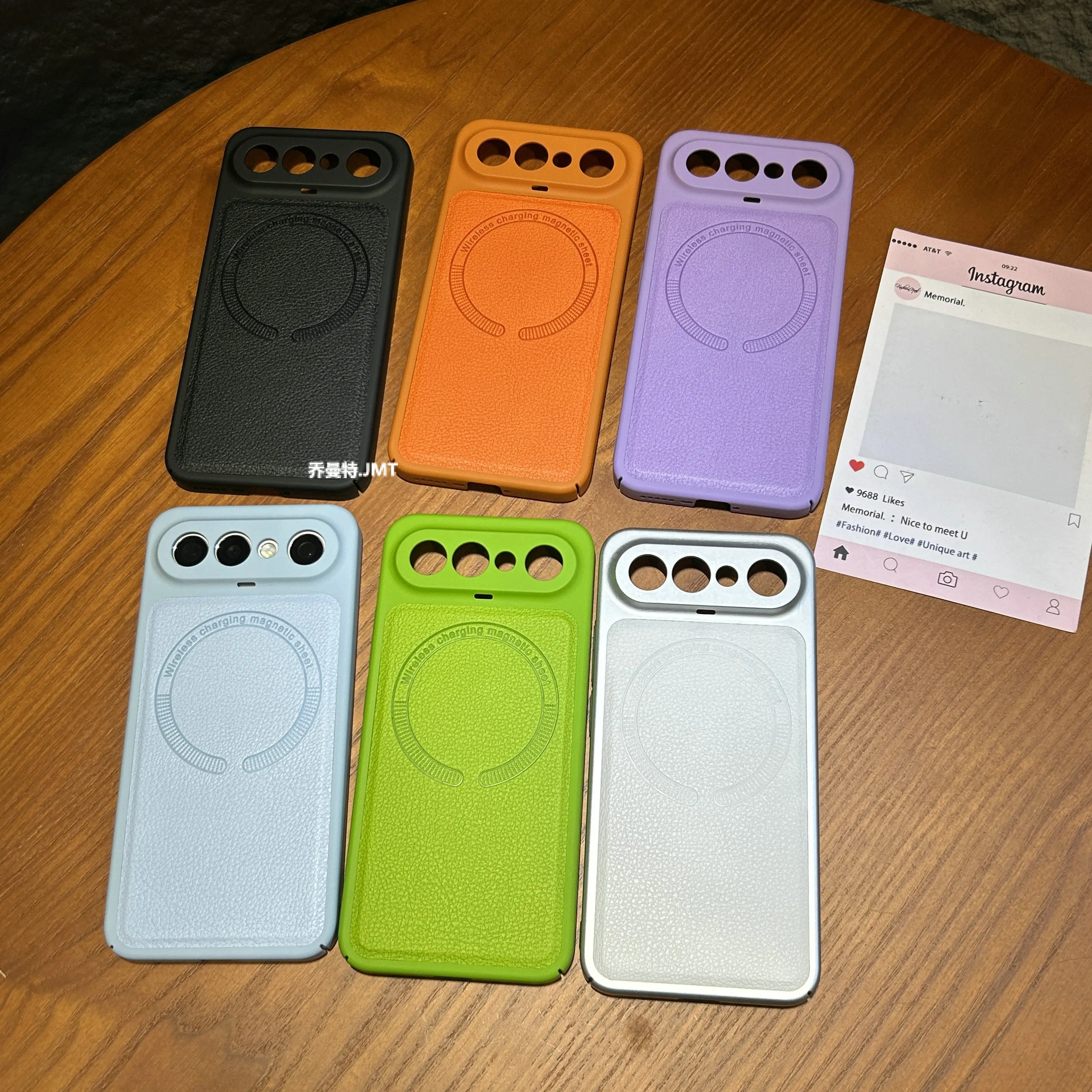 Premium Retro Leather Magnetic Non-Slip Shockproof Bumper Case
