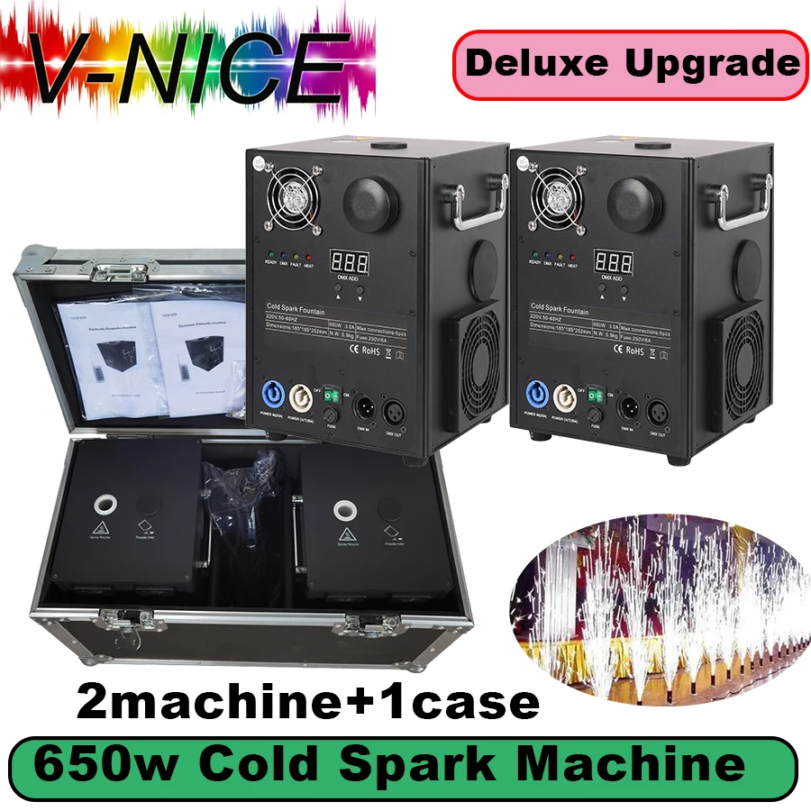 Fuochi D'artificio MACCHINA COLD SPARK 700W Con FlightCase Sparkular Dmx Show Party - Foto 6