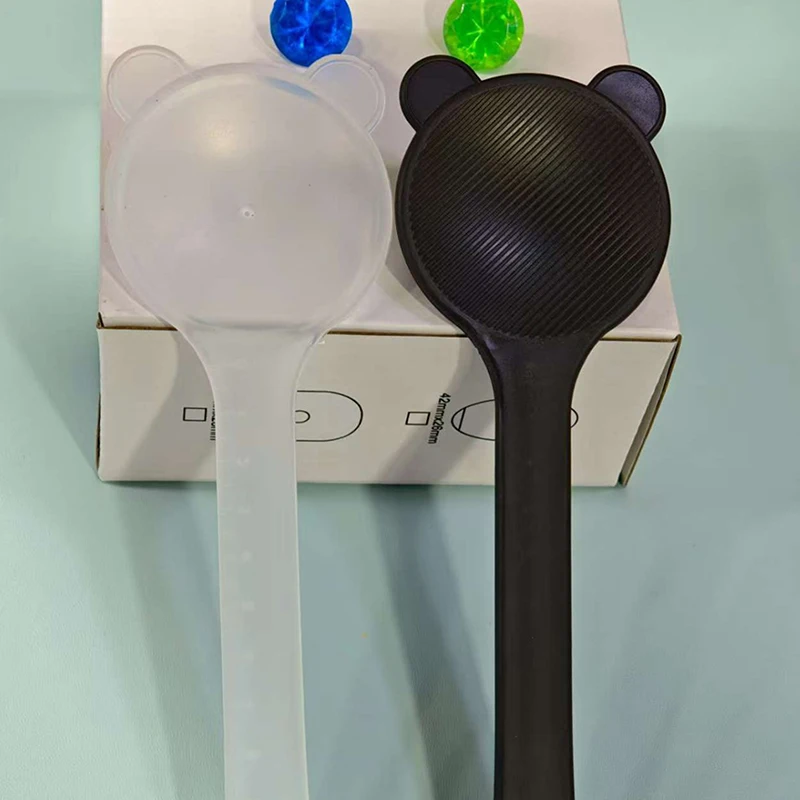 1PCS Eye Occluder Professional Black Bear Shape Handheld Optometry Tool Eye Occluder Block Plate For Vision Test With Scale