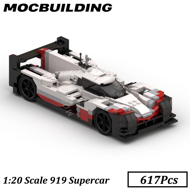 

919 Sports Car Model Display Speed Champion Moc Building Blocks Brick Construction Birthday Gift Christmas Present