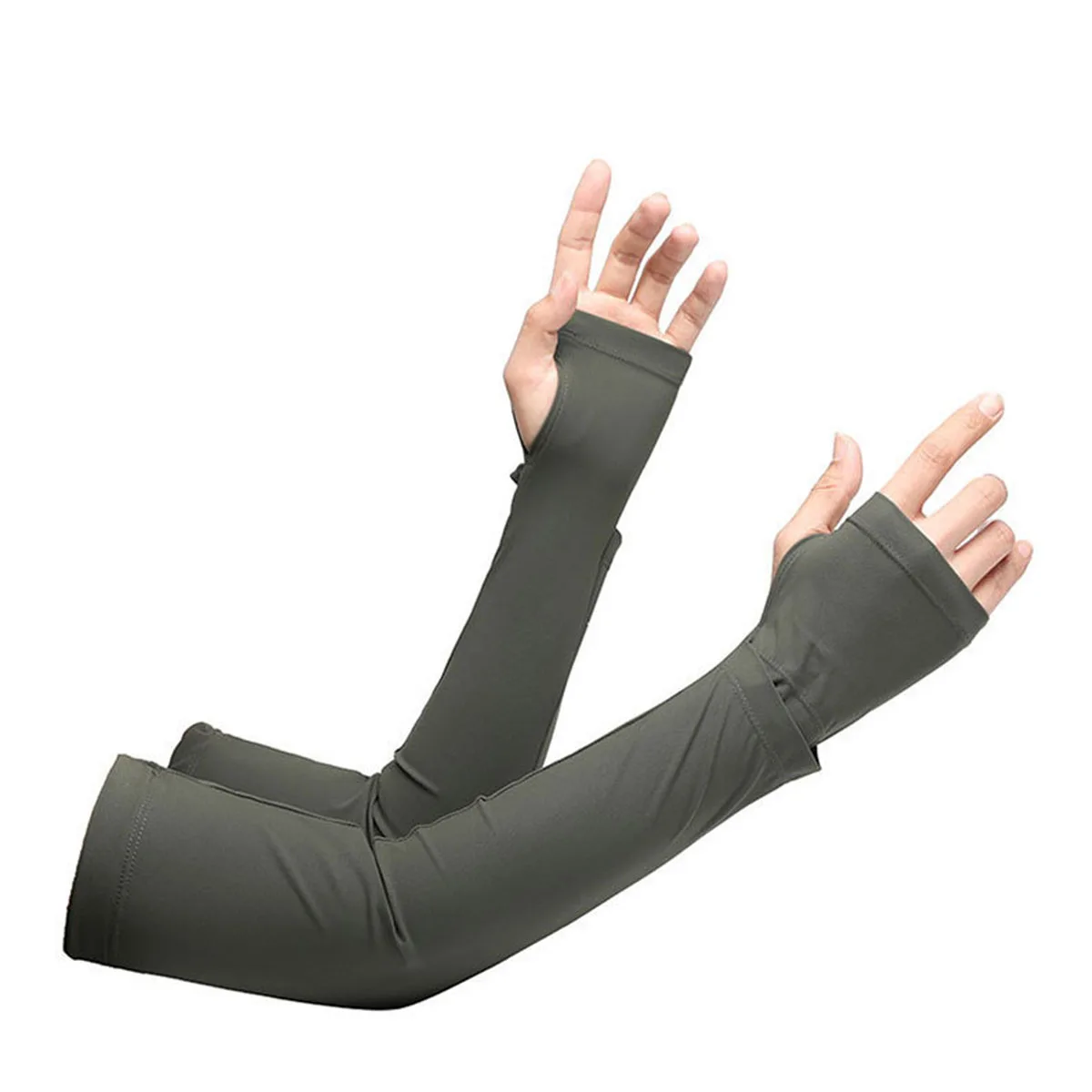 Ice Silk Cool Feel Loose Ice Sleeves, Sun Protection Breathable Sleeves UV Protection For Outdoor Cycling