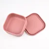 100% Silicone Fresh-Keeping Box With Lid Bento Lunch Box Fruit Salad Fresh-Keeping Bowl Modern Simple Sealed square Storage 3