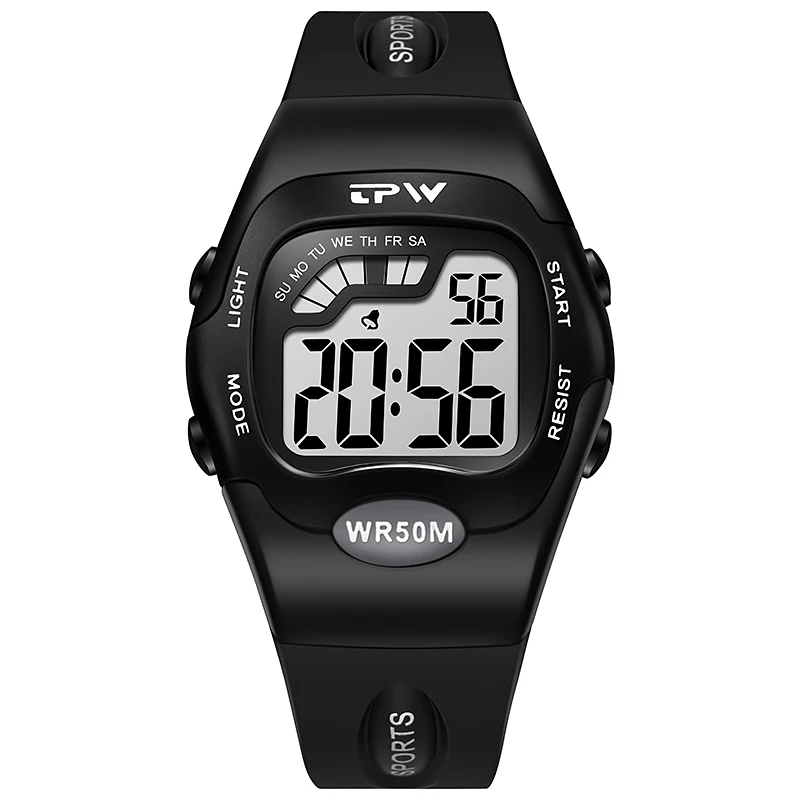 37mm Midsize Digital Watch For Women Teenage 50 Meter Water Resistant digital watch