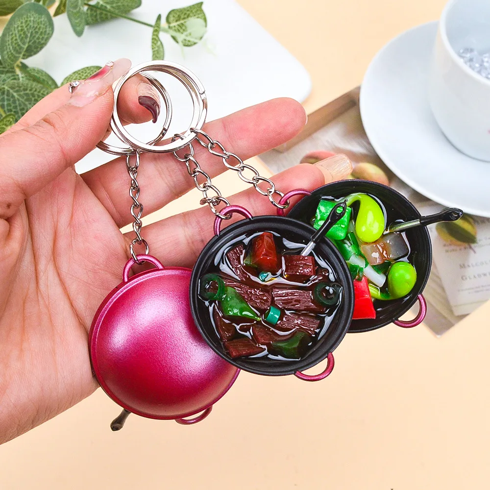 

Брелок в виде чаши, пищевые брелки, лапша, новый брелок в китайском, синем и белом фарфоровом цвете, подвеска в виде мини-сумки