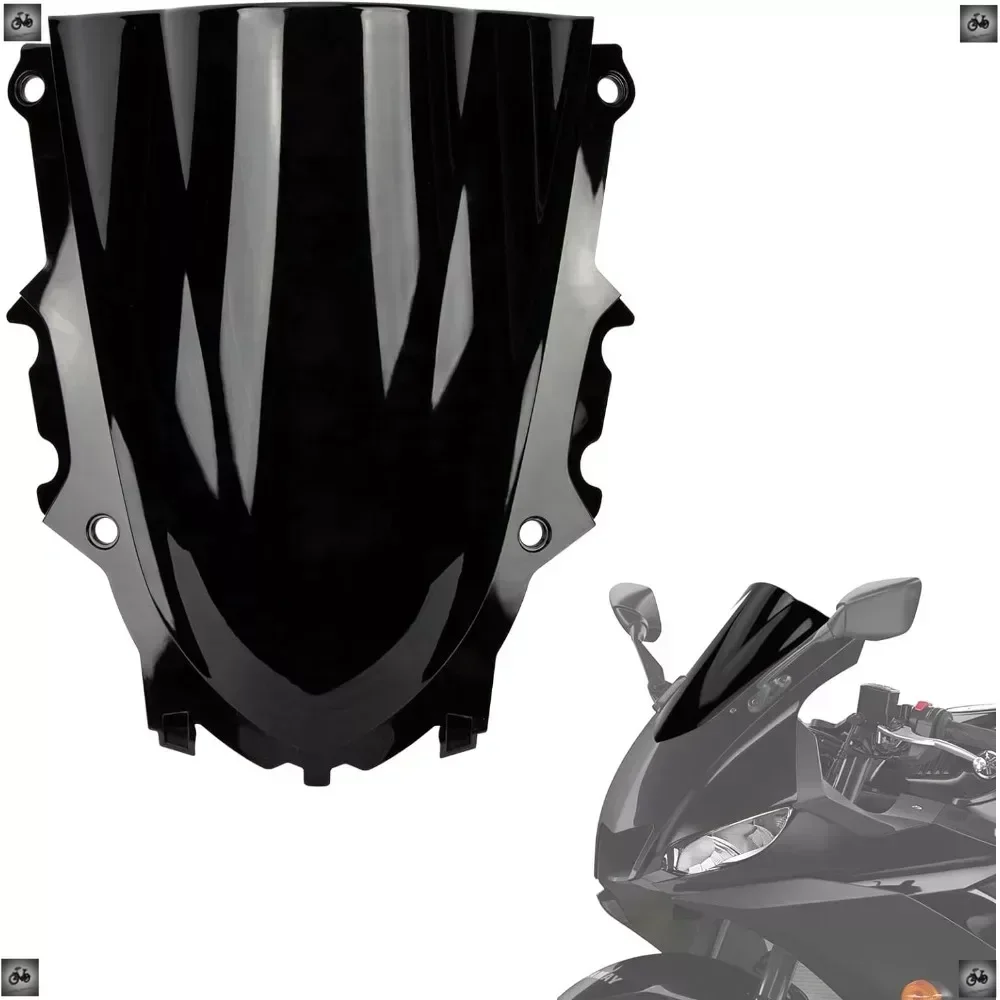 Motorcycle Windshield Windscreen Double Bubble for Yamaha YZF R3 R25 Front Windshield Wind Deflector
