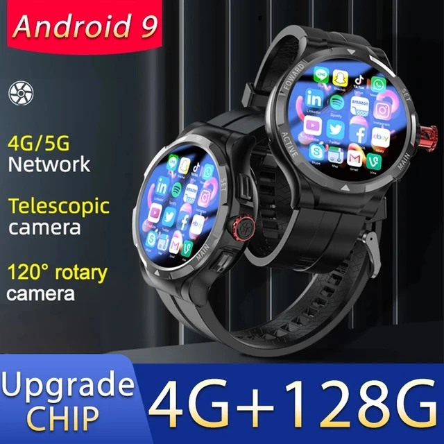 2023 New V10 Smartwatch 4G All Network Phone Watches for Men 1.43 Inch  Screen GPS Telescopic 120 ° Rotating Camera 4G+128G Watch - AliExpress
