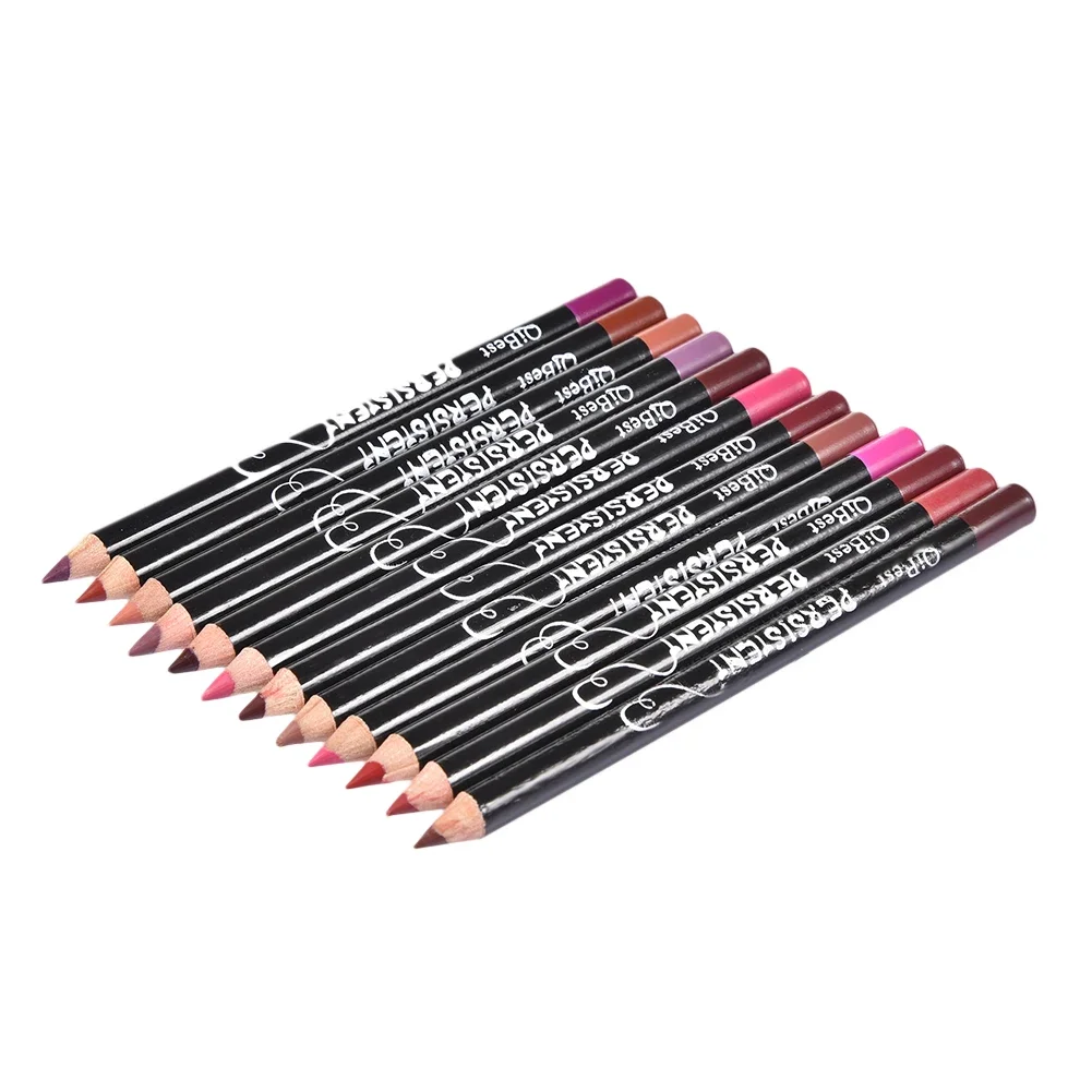 12Colors/Set Waterproof Lip Liner Pencil Brand New Professional Long Lasting Moisturizing Lipliner Lips Makeup Tools For Women 5