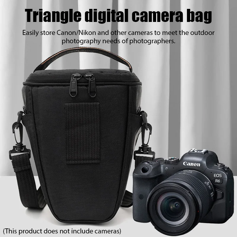 Waterproof Black Camera Shoulder Bag for DSLR Photographic Equipment