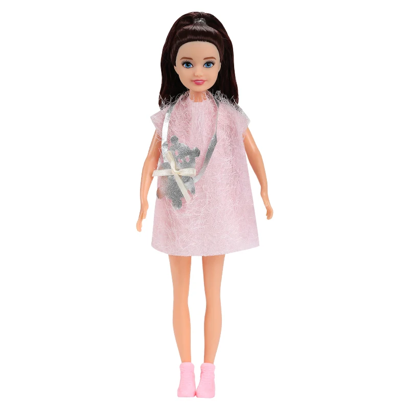 Kawaii Little Girls Fashion Dolls - 7 Inch Female Figures for DIY Playhouse Fun and Gifts