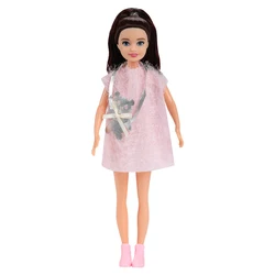 Kawaii Little Girls Fashion Dolls - 7 Inch Female Figures for DIY Playhouse Fun and Gifts (Style 1)