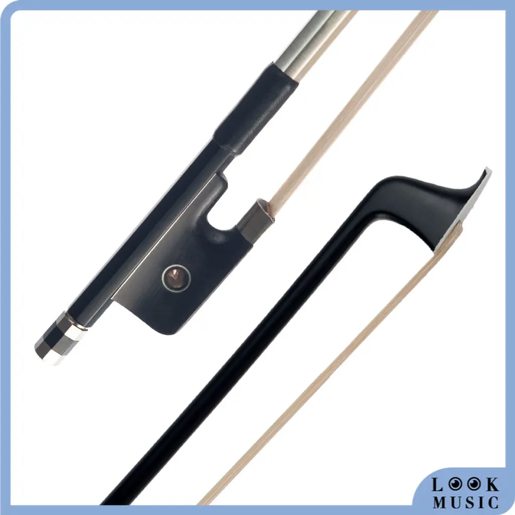 

LOOK Advanced 4/4 Black Carbon Fiber Cello Bow Black Carbon Bow Ebony Frog Paris Eye Ebony Frog Acoustic Cello & Electric Cello