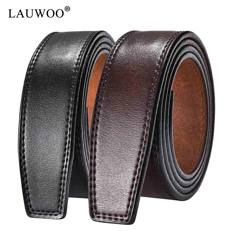 Cow leather belt 3.5cm wide no buckle without automatic buckle strap men 3 keywords: leather belt,mens belt,waist belt