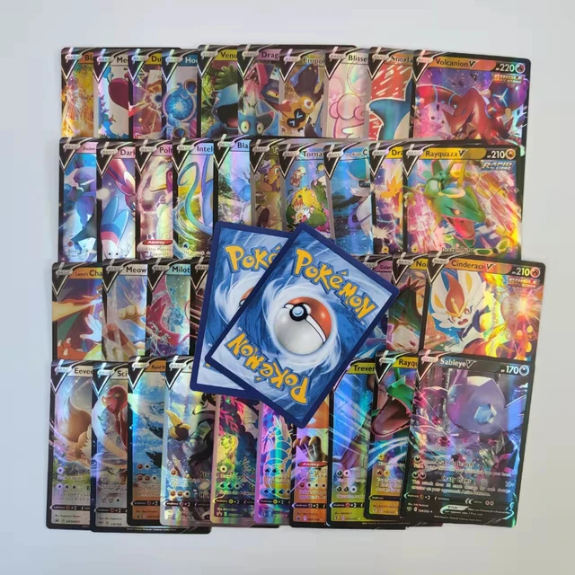 50pcs Vstar Game Pokemon Cards Anime Shining English Pokemon Cards GX VMAX MEGA Pikachu Charizard Battle Carte Trading Kids Toys 4