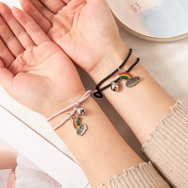 Magnetic Heart Bracelet Couples  Magnetic Bracelets Best Friend - 2  Pcs/set Fashion - Aliexpress