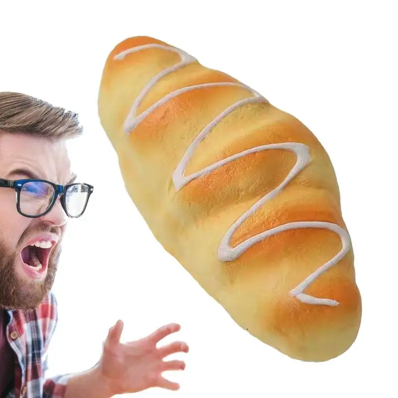 

Bread Loaf Stress Toy Slow Rising Toy Soft Elastic Workmanship Stress Squeeze Toy Bread Gift For Easter Christmas And Birthday