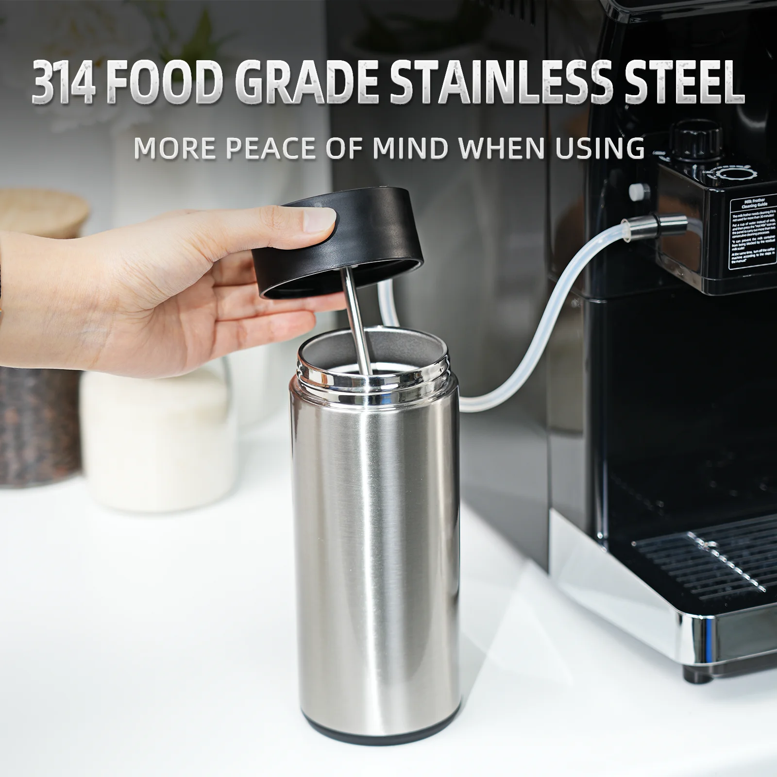 Milk Jug milk frother for Fully Automatic Coffee Makers