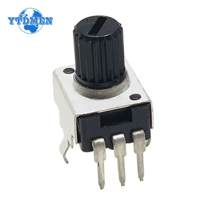 

10pcs RV09 Vertical Potentiometer 7.5mm Adjustable Resistor 0932 3pin Sealed Potentiometers kit 1K 2K 5k 10K 20K 50K 100K