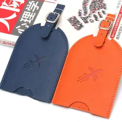 Push-pull Type PU Leather Luggage Tag Boarding Pass Address Label Boarding Pass Tag Baggage Name Tags Information Card