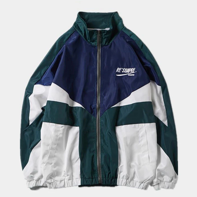 n College Style Varsity Jacket New Casual Couples Letter Embroidery Bomber Jackets Street Loose Patchwork Zipper Coat_voghion.com