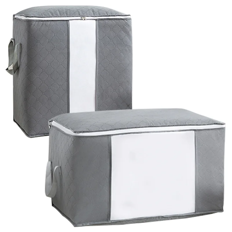 Quilt Non-Woven Clothes Quilt Storage Bag Dust-Proof Sweater Blanket Organizer Box Foldable Sorting Pouche Home Storage Bag 5