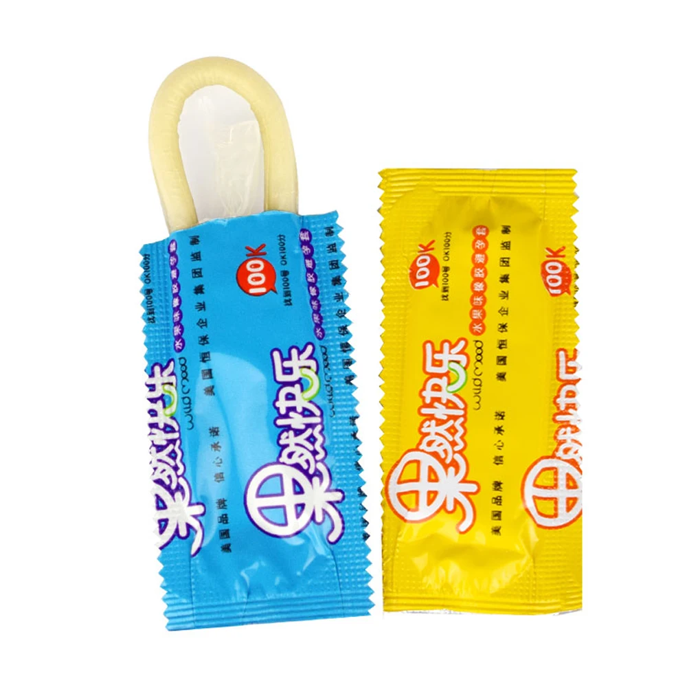 20Pcs Fruity Taste Oral Sex Condoms Intimate Goods Strawberry Penis Sleeves For Couple Safe Contraception Hotel Male Sex Product images - 6