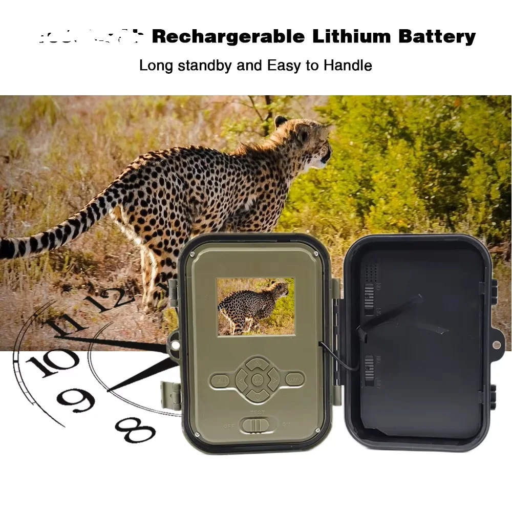 4K Live Show Stream Trail Camera 30MP WiFi APP Bluetooth Hunting Cameras With 8000mAh Li-Battery Night Vision WiFi940PROLI