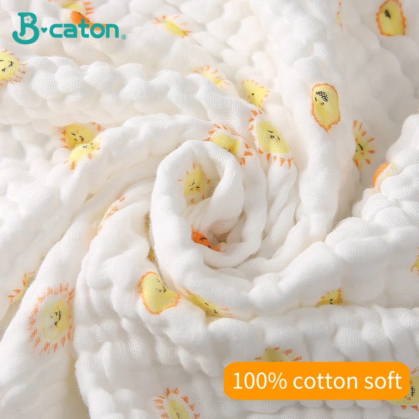 2PCS Baby Bath Towel Newborn Bathrobe Cotton Gauze 6 Layers Washcloth Blankets Child Robe Kids Facecloth Muslin bathroom towels