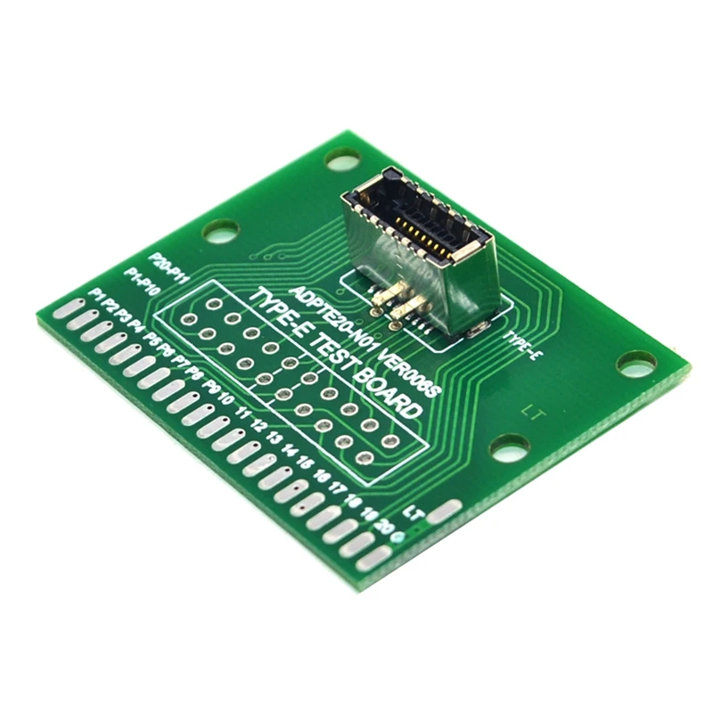 TYPE-E-Test-PCB-Board-Universal-Board-With-USB-3-1-TYPE-E-Port-43X33MM-20.jpg Típus-E Teszt Pcb Tábla Univerzális Usb 3.1 Type-E Port 43X33Mm 20 Tűs-E Csatlakozó Adaptere - Image 4