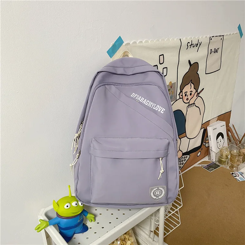 Fashion Women Backpack Waterproof Girls College School Bag Men Leisure Big Laptop Mochila Nylon Lovers Travel Bagpack