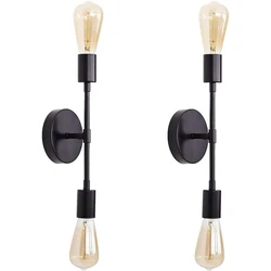 Mirror Front Wall Light American Aisle Bedroom Industrial Wind Wall Light Modern Creative Double Head Bathroom Decorative Light