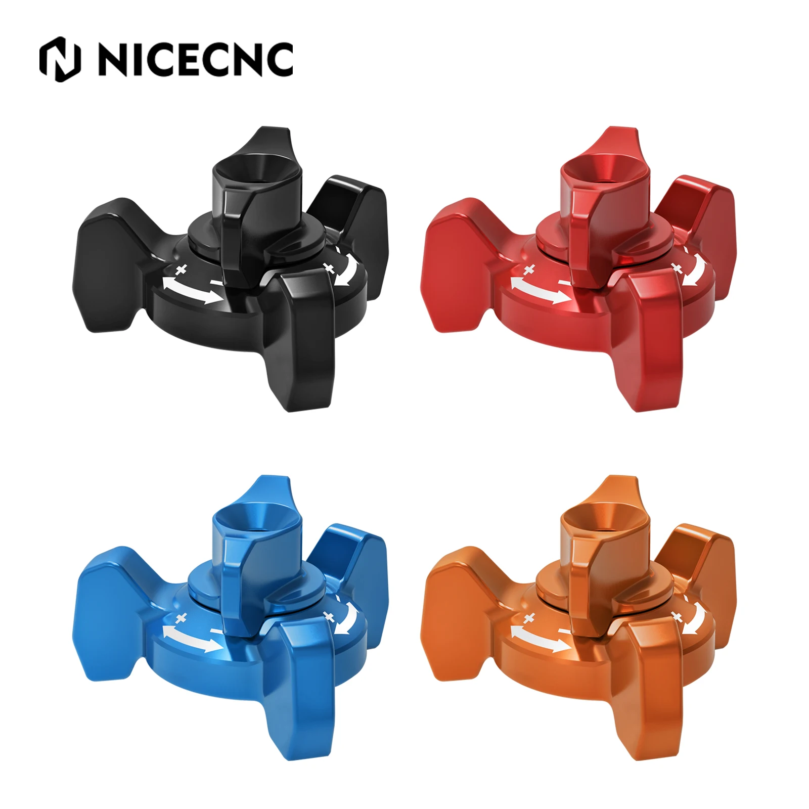 NICECNC Stoßdämpfer Einsteller Hinten - CNC Gefräst - Für KTM, Husqvarna, GasGas - 6061-T6 Aluminium Eloxiert