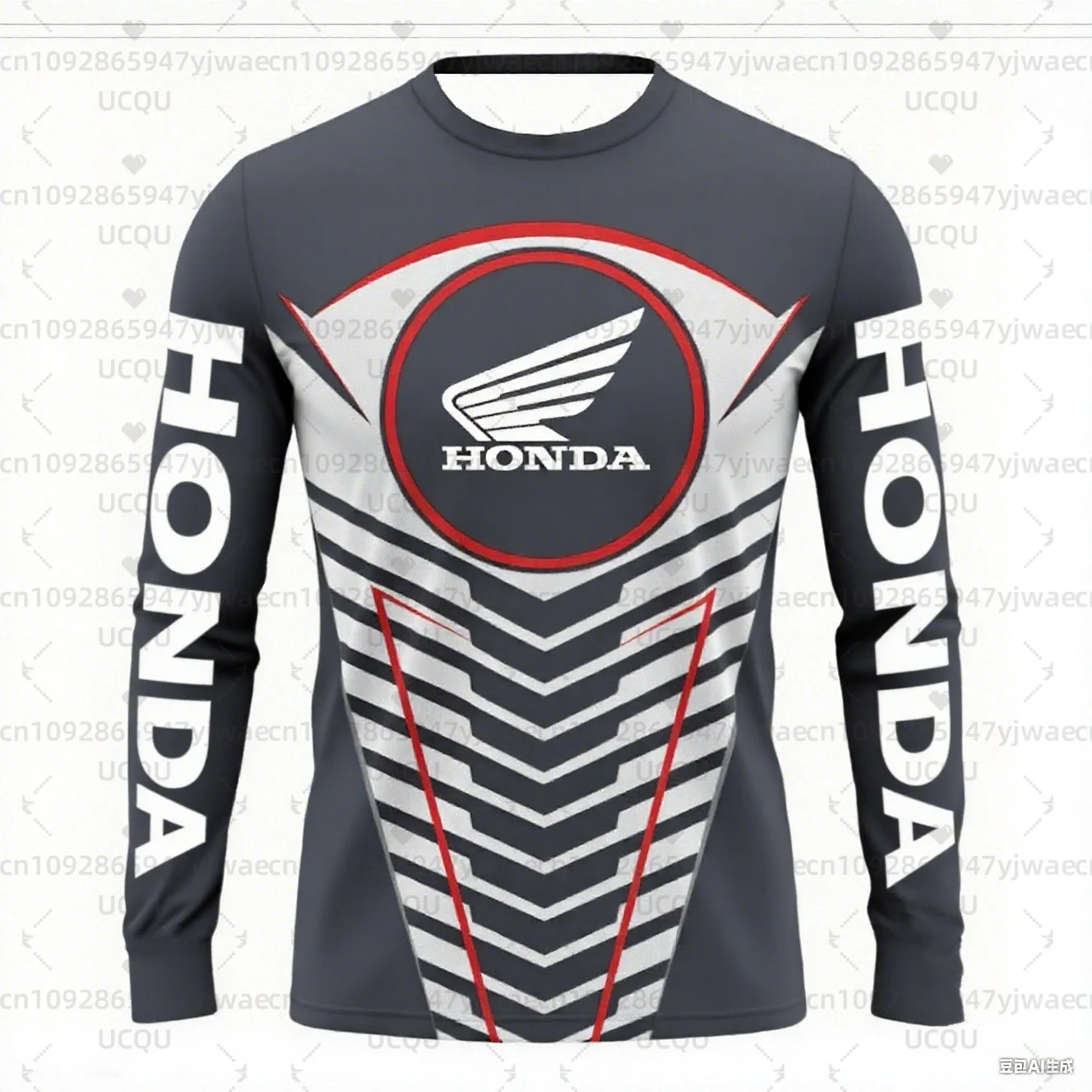최신 뜨거운 판매 혼다 인쇄 오프로드 오토바이 산악 자전거 레이싱 스포츠 긴 소매 통기성 빠른 건조 티셔츠