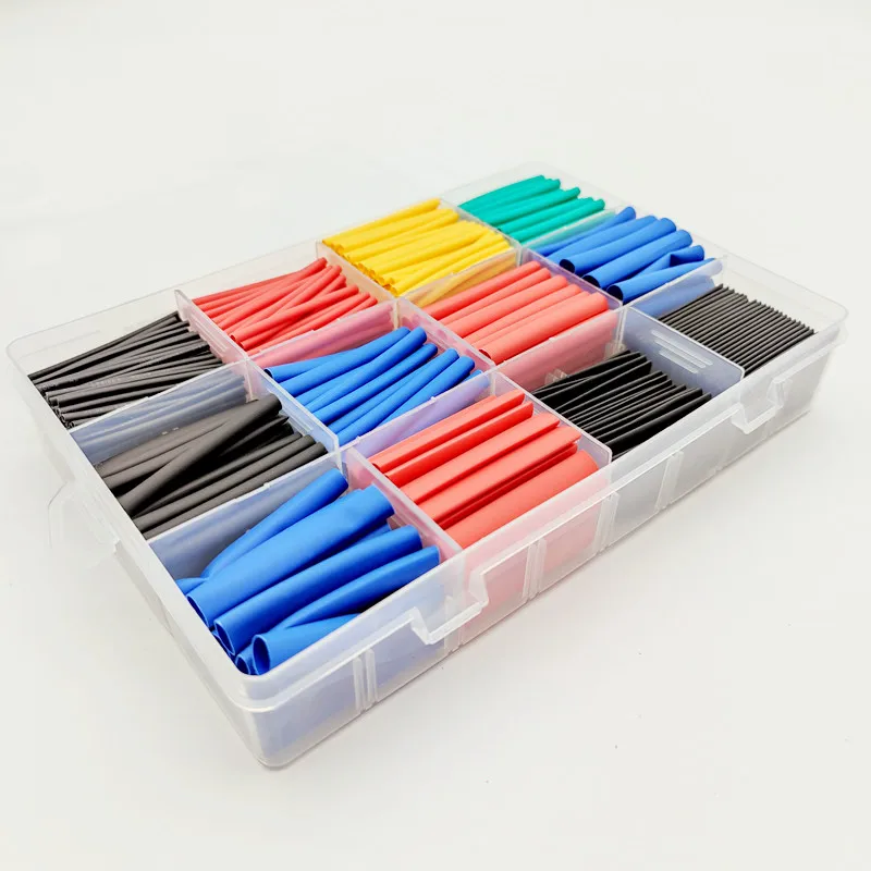 열수축 튜브 절연 슬리브 전기 연결 케이블 방수 난연성 슬리브 2: 1 접이식 수축