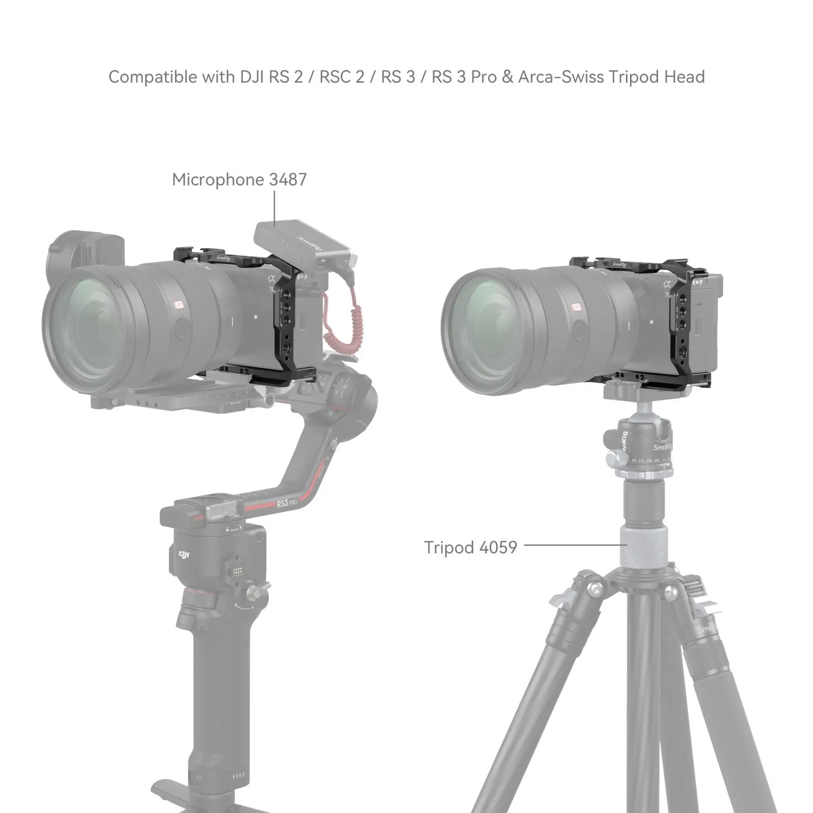 Smallrig Camera Cage Kit L-Shape Mount Viewfinder Eyecupfor Sony A7C2 A7CR Alpha