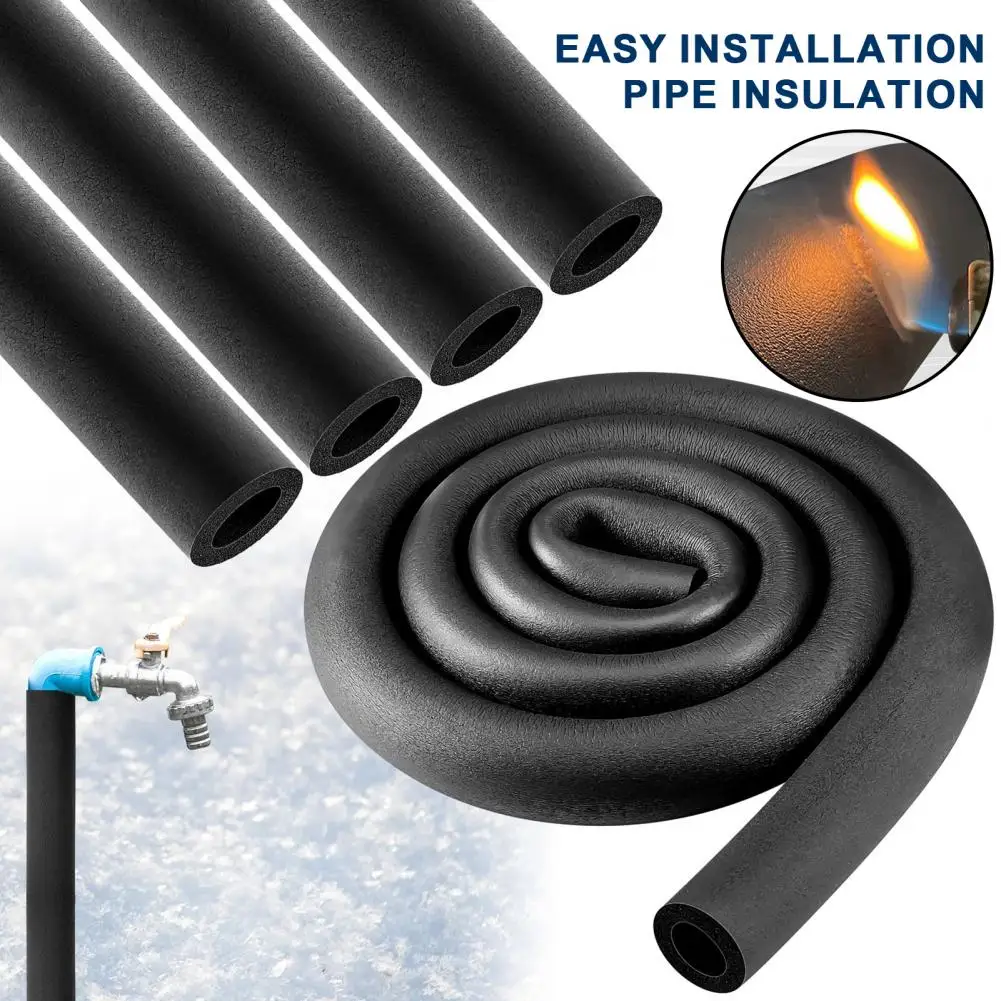 High Temperature Resistant Foam Pipe Thermal Insulation Foam Pipe Outdoor Water Pipe Insulation Foam Tube for Freeze Protection