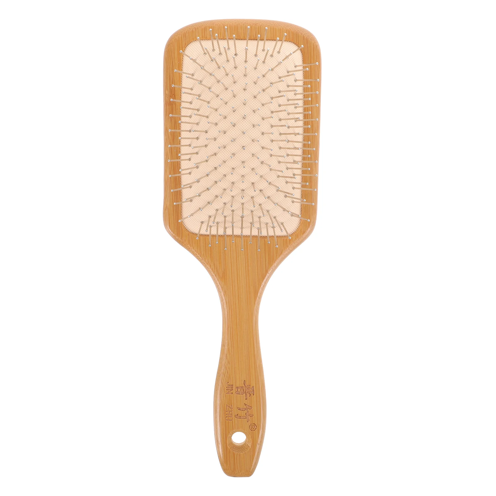 Brush Hair Detangler Paddle Scalp Massage Metal Wooden Steel Bamboo Detangling Wood Head Comb