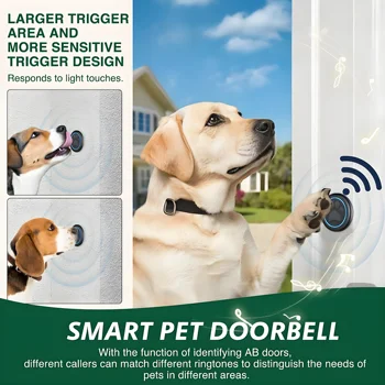 Wireless Dog Potty Training Doorbell 1