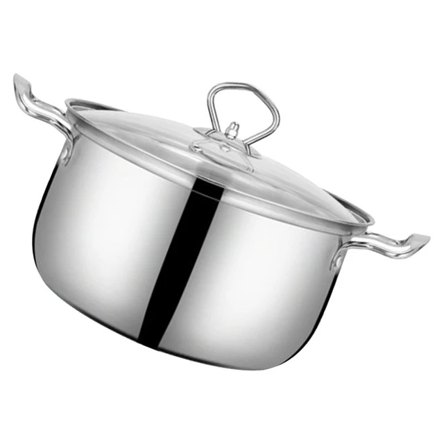 Stock Pot With Lids 4 Quart Food Grade Stainless Steel Soup Pot For Cooking  Stew Dishwasher Safe Kitchen Utensils Cooking Pot - AliExpress