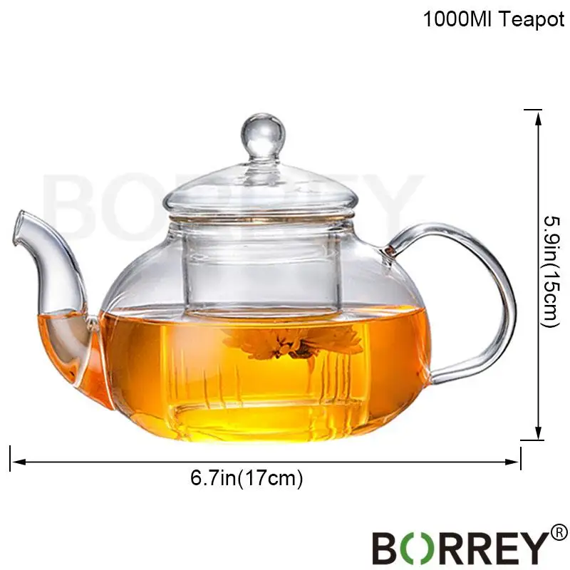 James Bentley Glass Tea Set – Elevate your Tea Time with our  Glass Teapot with Infuser and Cup Set - Tea Kettle with Infuser for Stove  Top with 4 Double